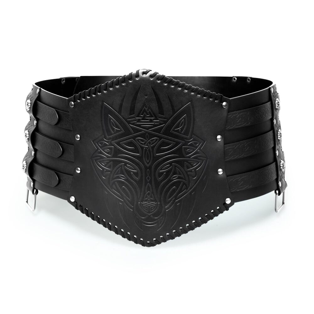 1191 Medieval Viking Belt Wide Armor Renassance Belts Embossed Knight